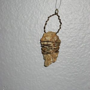 Triangle shaped Rock Necklace